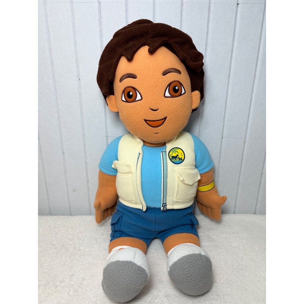 Nick Jr Go Diego Go Large 28 Inch Plush Stuffed Explorer‎ Doll Rescue Vest